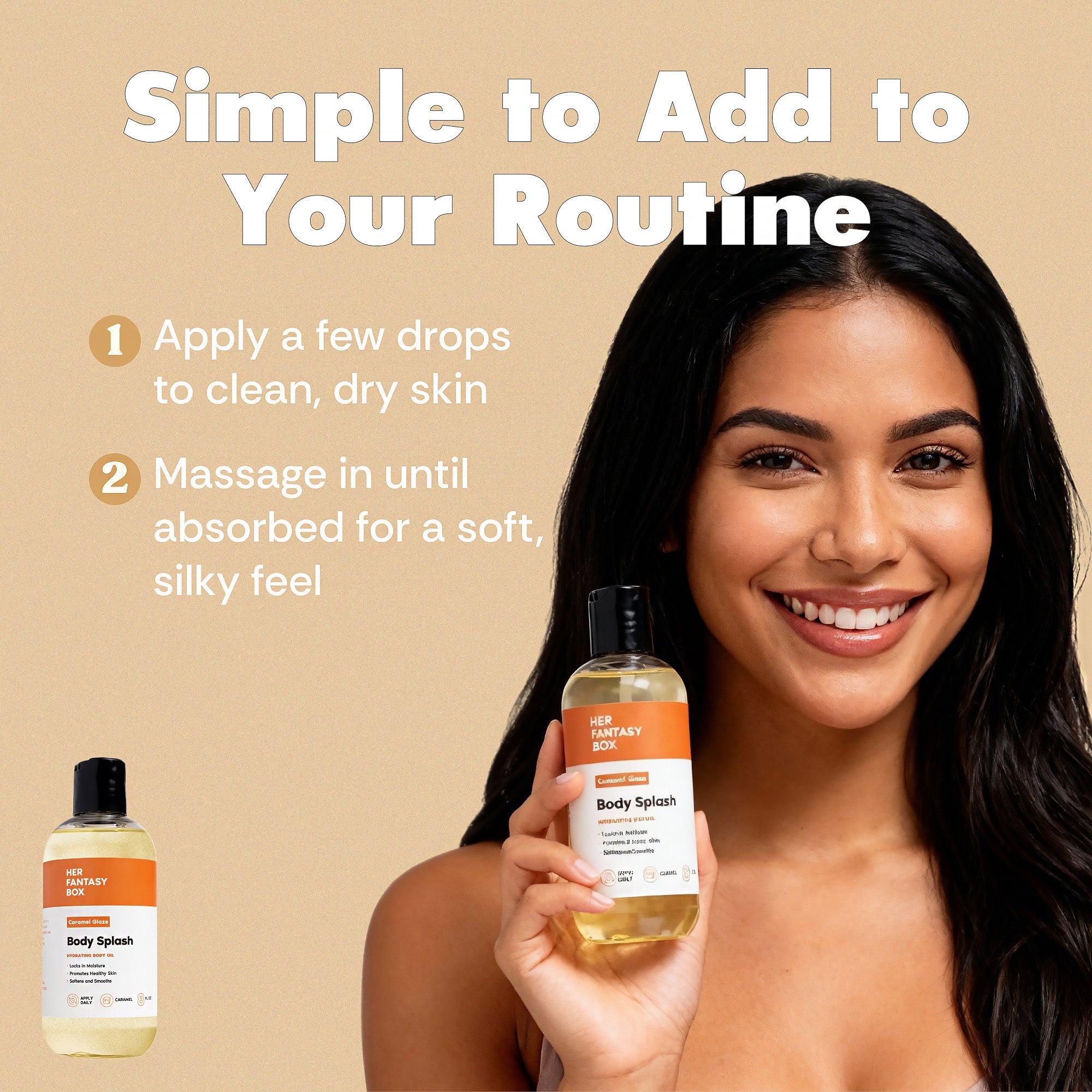Body Splash - Skin Smoothing Body Oil (Caramel Glaze) - Image 5