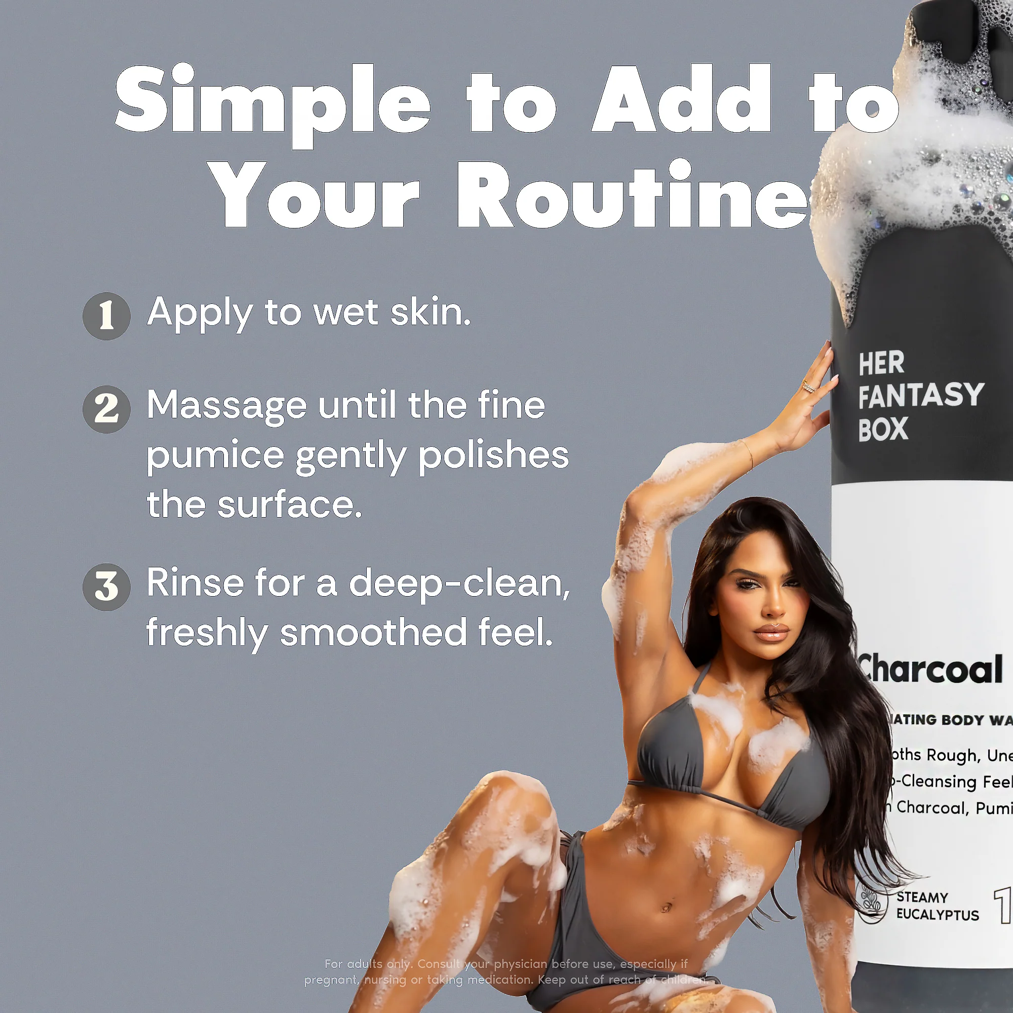 Charcoal Detox Exfoliating Body Wash - Image 5